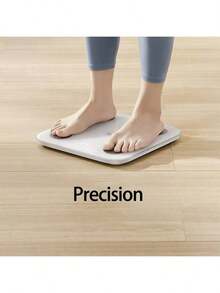 Xiaomi Báscula de grasa corporal S400, diseño minimalista, impedancia eléctrica de doble frecuencia, medición de peso y grasa corporal de alta precisión, control de salud en el hogar, pantalla con sensor de brillo, azul claro - azul claro - Ver 4