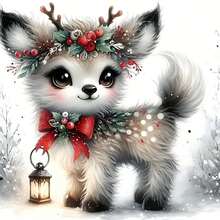 Juego de pintura de diamantes DIY con múltiples patrones de animales de dibujos animados y hermosos paisajes, pintura de diamantes completa, que ofrece una creatividad de regalo única para amigos y familiares, que consta de 1 patrón de 30x40cm y 24 patrones de 20x20cm