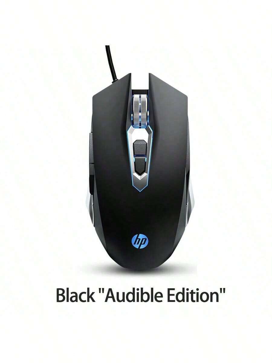 HP M220 Macro Programmable Mouse Advanced Macro Programming Function Configurable Side Buttons Efficient Gaming And Office Precision Optical Engine Ready-To-Use Comfortable Design Black With Sound