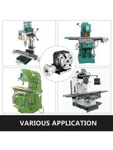 4" Rotary Table Horizontal Vertical, Milling Machine Rotary Table, 4-Slot Indexing Table With Plates, MT-2 Taper, For Precision Milling & Drilling, CNC Mill, Lathe, Metalworking, Woodworking - Multicolor - View 12