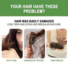 7 天洗发，整夜防毛躁和防断裂 10 合 1 Usman Grass & Cypress Leaf 洗发皂，即时清爽控油，丰盈，强韧干燥、受损和稀疏的头发 - 綠色 - 查看 8