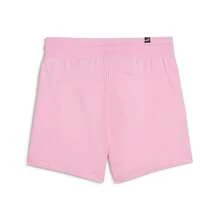 Puma Women's Lightweight Drawstring Straight Leg Printed Logo Shorts - Pink - View 2