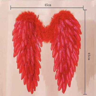 1pc Artificial Angel Wings Costume Accessory, Sexy Backless Design, Suitable For Festival Stage Performance And Party Costume Props