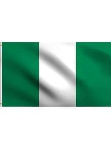 1pc Nigerian Flag, Green And White, Suitable For Indoor And Outdoor Home Decoration, Anti-Ultraviolet Cheering