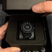 SABR Futuristic Arabic Numeral Magnetic Pointer Ball Bearing Bezel Minimalist Men's Watch - Black - View 6