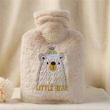 1 szt. Bardzo duży, gruby, miękki, długi, pluszowy termofor do rąk, napełniany woreczek na ciepłą dłoń, pluszowy termofor z kreskówkową powłoką antywybuchową, niezbędny na zimę