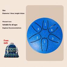 3.6 英寸 C 大调 6 音钢舌鼓，空灵疗愈鼓，打击乐器 - 生日礼物、复活节礼物、万圣节礼物、圣诞节礼物、完美礼物、赠品 - 彩色 - 查看 8