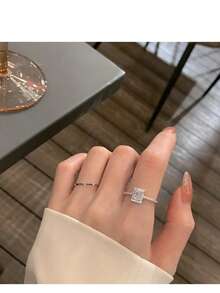 1pc Dopamine Colorful Flower Ring, Cute & Delicate Minimalist Luxury Knuckle Ring For Women