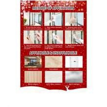 6 Pieces Of Christmas - Themed Window Stickers - White Reindeer, Snowflakes & More To Create A Joyful Atmosphere For Home, Holiday & Party Home Decor Christmas Decorations Room Decor Christmas Decorations Home