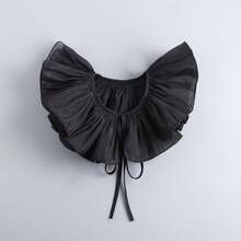 1pc Exaggerated Ruffled Detachable Mesh Collar For Women,Festival,Travel,Disco,Graduation Outfit - Multicolor - View 11