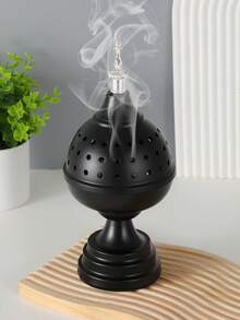 This Portable Iron Incense Burner Adopts A Spherical Design, And Is Also A Simple Indoor Aroma Diffuser. It Elegantly And Naturally Combines The Dual Functions Of An Incense Tool And An Aroma Diffuser, Infusing The Space With A Refreshing And Pleasant Fragrance. Whether Placed In The Living Room Or Bedroom, It Can Create A Warm And Comfortable Atmosphere. - Multicolor - View 3