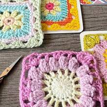 50 Kinds Of DIY Crochet Kits - Granny Square Blanket, Crochet Pattern Instructions For Shawls - Handmade Fun Project Hobbies, Best Choice For Festival Gifts On Valentine's Day And Christmas. - 1 bộ/50 kiểu - Xem 9