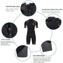 Men's Wetsuits 1.5/3mm Premium Neoprene Back Zip Shorty Dive Skin For SpearfishingSnorkeling Surfing Canoeing Scuba Diving Suits