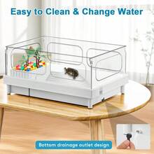 Turtle Tank, Turtle Aquarium With Filter, Colored Rocks, Brush And Small Plant For For Turtles, Crabs, Crayfish, Small Reptiles,21470746 - Nhiều màu - Xem 2