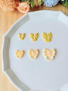 5Pcs Christmas Elk Reindeer Polymer Clay Cutters, 3D Printed Clay Cutters For DIY Jewelry Making, High Precision Clay Cutting Tools For Earrings, Brooches, Pendants