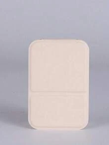 1 Stück tragbarer Make-up Spiegel, einfarbig, PU-Leder, einfach, tragbar, faltbar, süßer Taschenspiegel, perfektes Geschenk für Geburtstag, Abschluss, Heimdekoration, Rückkehr zur Schule, Raumdekoration, Schulmaterial