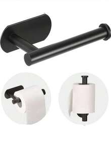 1 Stück selbstklebender wandmontierter schwarzer Taschentuchhalter ohne Bohrlöcher, einfach zu installieren, geeignet für Küchen, Bäder, Schränke, Spülbecken, Balkone usw. Kann auch zum Aufbewahren von Frischhaltefolie/Taschentüchern verwendet werden und ist ein unverzichtbares Element für die multifunktionale Taschentuchaufbewahrung!