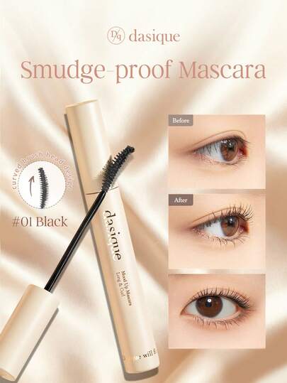 Dasique Rímel alongador Dasique - marrom, curva e engrossa, duradouro, à prova d'água e de suor, sem manchas, adequado para iniciantes, fácil de aplicar, maquiagem profissional para os olhos, formatura, aniversário, feriado, moda feminina, maquiagem essencial para o feriado, presentes de Natal para mulheres, moda feminina, maquiagem de marca, volta às aulas