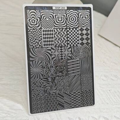 Stamping Plates With Lace Petals, Butterflies, Mandalas, Plants And Abstract Designs For Nail Art, Polish Printing Stencils And Molds,1set Fashion Nail Art Stamping Plates DIY Nail Transfer Print Template Nail Art Tools Christmas 1pc Nail Art Stamping Plate, Nail Art Accessories Tools Nail Salon Cartoon Ghost Heart Spider Web Bat Pumpkin Magician Print Zebra Print Plaid Animal Print Geometric Line Love Heart Design SKVP Style Printing Template