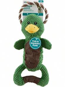 Outward Hound Ranch Roperz Cow Plush Squeaky Dog Toy - 脆皮鴨 - 查看 2