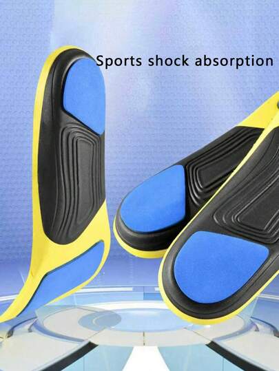 QKC 1 Pair Arch Support Insoles, Moisture Wicking, Suitable For Sports Shoes, Flats, Casual Shoes