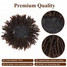 Men's Dreadlock Wig, Costume Wig, Black Dreadlock Braids, Party Wig, Afro Wig, Multi-Color Options, High Hair Volume, Hairpiece For Top Of Head To Add Volume