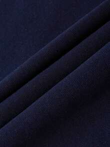 Men's Solid Color Long Sleeve Casual Drawstring Hooded Sweatshirt With Pockets-Autumn/Winter NEW Arrival:Long-Sleeve Hooded Sweatshirt FOR Men AND Women - 藏蓝色 - 查看 3