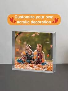 Plakat Akrilik Kustom 3,94x3,94 Inci - Dipersonalisasi dengan Nama Perusahaan, Logo Merek, Cetak Foto, Dekorasi Akrilik untuk Meja Kantor, Hadiah untuk Acara Perusahaan, Tonggak Sejarah, Hadiah Personalisasi untuk Guru, Papan Nama Meja Inspiratif, Papan Nama Meja - MultiWarna - View 3