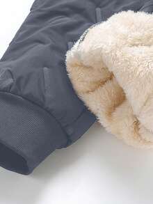 1件装女士保暖加厚抽绳腰带运动裤，防风防寒休闲裤，冬季紧身裤 - 灰色 - 查看 6