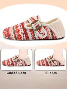 Leisfit Women's Autumn And Winter Velvet Flat Shoes, Comfortable And Breathable Round Toe Casual Shoes, Low Cut Adjustable Soft Soled Warm Home Casual Shoes, Suitable As Gifts For Wives And Mothers - Beige - View 7