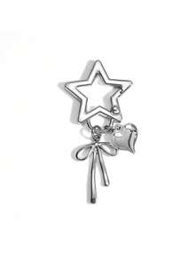 金属唇膏收纳包挂件，带可替换不锈钢网袋，唇彩收纳盒/唇彩钥匙扣，心形星形装饰唇膏盒钥匙扣，内置迷你镜子，时尚悬挂装饰，可收纳润唇膏和化妆品，是手提包和钱包的时尚挂件，便携式化妆配件，适合女性、女孩、爱美人士和送礼佳品，多功能用途，可用作包包挂件、唇膏收纳盒和Y2K风格礼品 - 彩色 - 查看 14