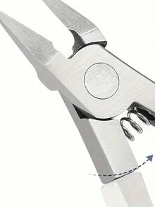 1pc Toenail Clippers For Thick Ingrown Nails Wide Opening Non-Slip Long Handle Toenail Cutter Trimmers Double Headed Dead Skin Shovel Suit