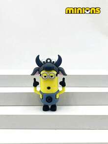 Minions 1 Pack/12 Sets Minions 12 Chinese Zodiac Series Keychains Cute Cartoon Doll Pendants PVC Soft Rubber Material Creative DIY Decorations Suitable For Family, Colleagues, Sisters, Girlfriends, Holiday Gifts, Party Gifts
