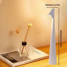 1pc/2pcs Wireless Rechargeable LED Elegant Desk Lamp, 3-Level Adjustable Brightness, Non-Slip Base, Suitable For Dining Room, Living Room, Study Or Bedroom Home Decor - Multicolor - View 13