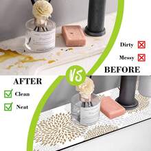 1pc Boho Mandala Printed Sink Faucet Suction Pad, Drainage Pad, Kitchen, Bathroom Sink, Countertop, Drainage Pad, Diatomite Washbasin, And Cuttable Quick-Drying Pad. - Multicolor - View 7