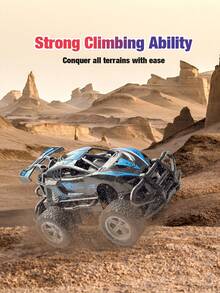 Coche de juguete de carreras todoterreno con control remoto, adecuado para todo tipo de terreno, tamaño compacto, gran regalo para niños