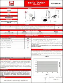DICA, Juego Completo de Accesorios para.C, Material Plastico, Hule, Sapo Cónico, 1 Año de Garantia en Defectos de Manufactura, KE.4056P - 1 - Ver 5