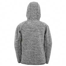 Mens Microfleece Fitness Full Zip Hoodie (Grey/Black) - Grey - View 2