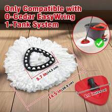 Mop Replace Head 3 Pack For O-Cedar EasyWring 1 Tank System