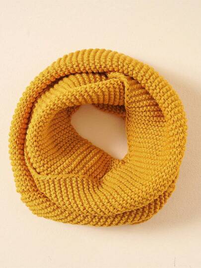 1 pieza Bufanda de punto cálida para niños, adecuada para uso diario en otoño/invierno