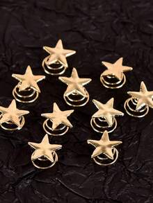 Gold Star Hair Clips Spiral Hair Pins Gold Star Clips Gold Star Hair Studs Vintage Star Bridal Hair Pins Star Spiral Wedding Hair Clips Headpieces For Brides Girl Women Hair Accessories Bridal Pins, Hair Slide, Hair Barrettes