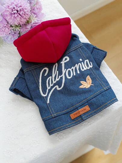 PETCIRCLE 1pc Pet Clothes, Dog/Cat Outfit, Stylish & Cute Comfortable Jacket For Small Dogs & Puppies