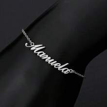 Customized Name Anklet For Women, Stainless Steel Personalized Anklet, Unique Women's Beach Foot Jewelry