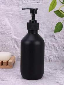 1/2 pièces, Distributeur de savon noir, Bouteille de lotion de comptoir avec pompe, Distributeur de savon liquide pour salle de bain, Récipient à savon pour les mains, Distributeur de pompe de comptoir de salle de bain, Bouteille vide rechargeable pour shampoing, gel douche, revitalisant, Accessoires de salle de bain