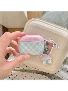 Ins简约撞色格子波点3耳机盒Pro2保护套新款4新鲜苹果无线蓝牙2.0小众 - 彩色 - 查看 29