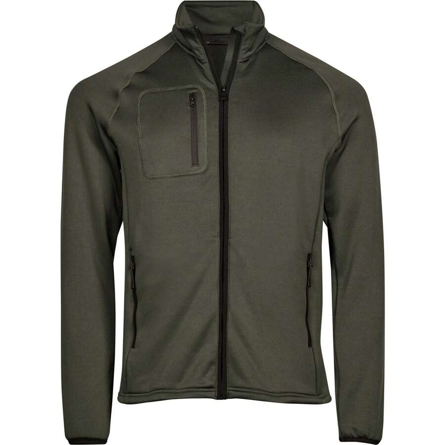 Tee Jays Mens Stretch Fleece Jacket (Deep Green) - Green - View 1