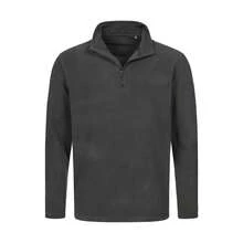 Stedman Mens Half Zip Fleece Jacket (Steel Grey) - Grey - View 1