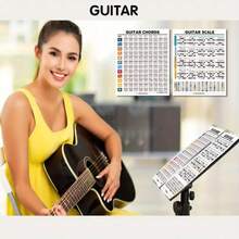 Póster de acordes de guitarra para principiantes: Hoja de trucos integral que combina el aprendizaje visual y la teoría musical, póster de acordes de guitarra para principiantes, gráfico de acordes de guitarra, emparejado con el círculo de quintas, gráfico de acordes de guitarra de teoría musical, memo de guitarra, accesorios para instrumentos, adecuado para principiantes y músicos, ayuda para el aprendizaje musical, ideal para dormitorio y decoración del hogar, póster educativo de música, regalo perfecto para amantes de la música, regalo de cumpleaños, regalo de San Valentín, regalo de Año Nuevo, regalo navideño - Multicolor - Ver 10