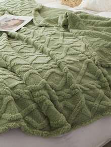 1/8件加厚提花绒毯，尺寸：90.55/78.74/70.87/59.06/39.37英寸，柔软保暖，双面可用，适用于客厅、卧室、宿舍装饰、秋季装饰、房间装饰，法兰绒、灯芯绒、雪尼尔面料