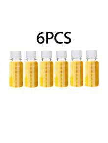 12/6/1pc/2oz Plastic Bottle With Cap, Ginger Bottle, Mini Clear Plastic Bottle With Cap, Juice Dropper, Reusable Empty Bottle, Travel Accessories (Black + White) - Black - View 14